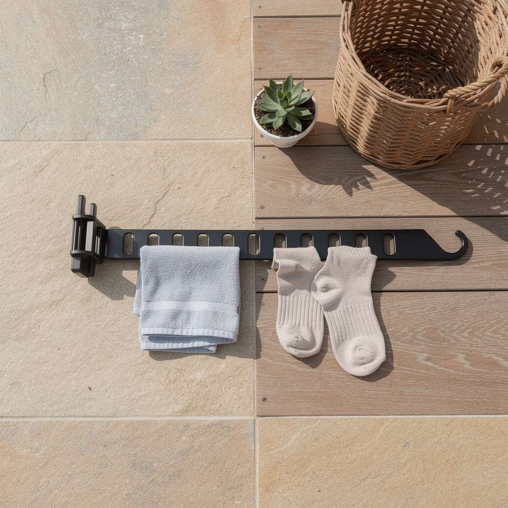 কাপড় শুকানোর গ্রিল হ্যাঙ্গার আলাদা ভাবে দেখা যাচ্ছে