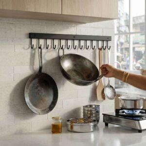 Wall-Mounted Fry Pan Hanger